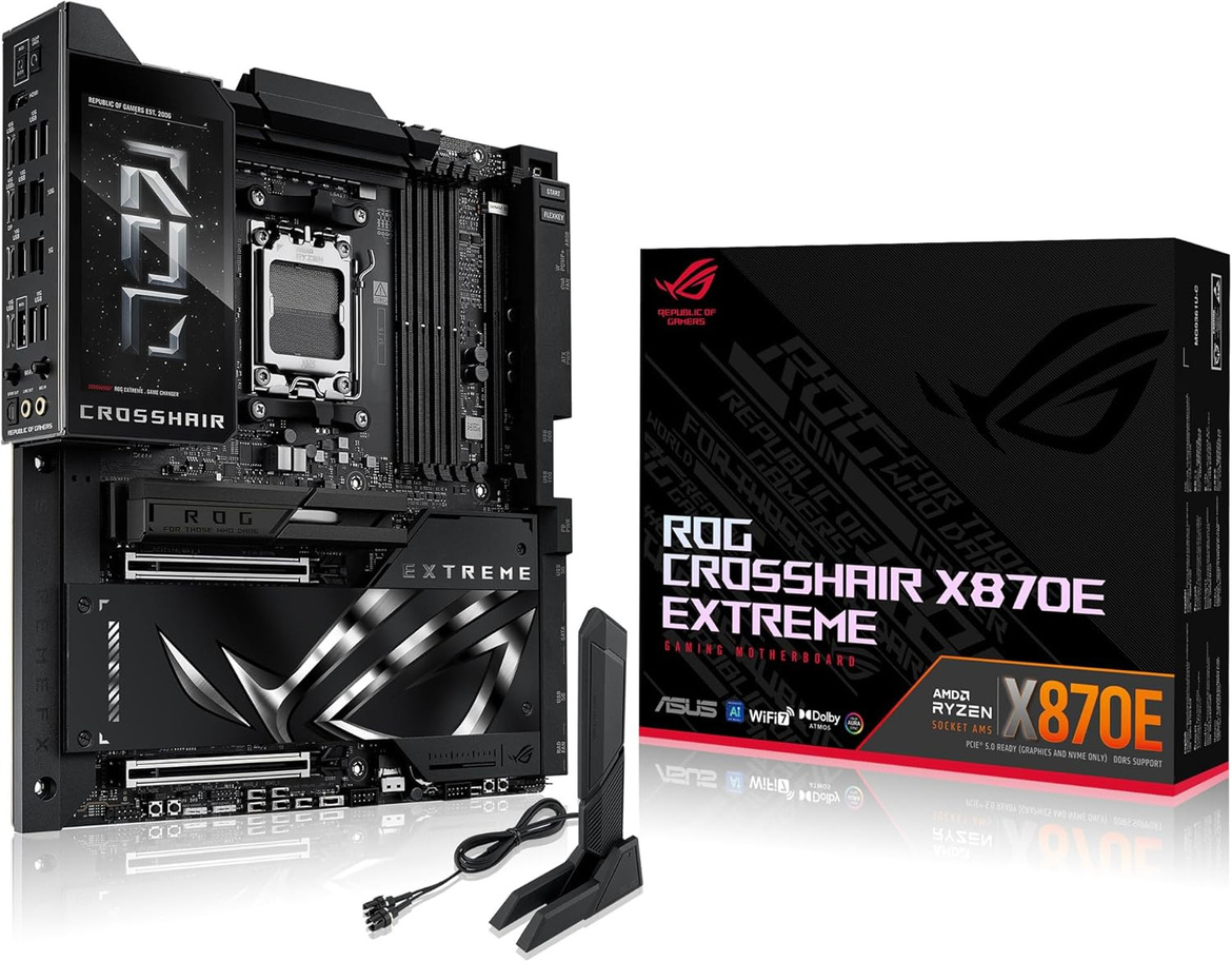 ASUS ROG Crosshair X870E Extreme Motherboard Pictured And It Looks Slick