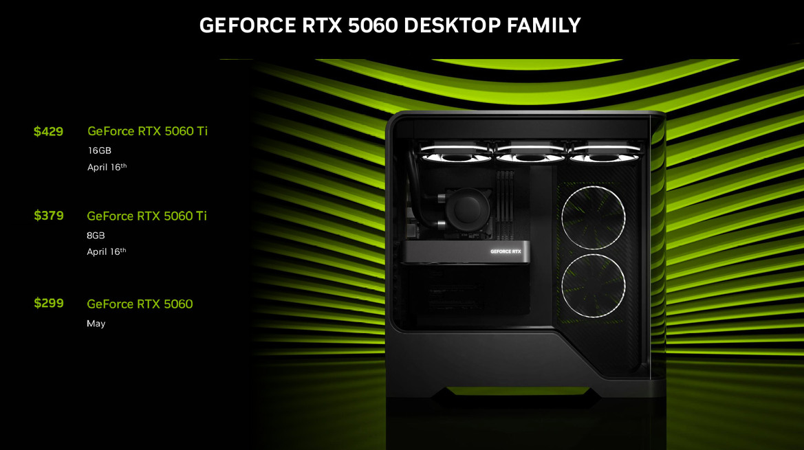NVIDIA Unveils GeForce RTX 5060 Family, Bringing Blackwell Under $500