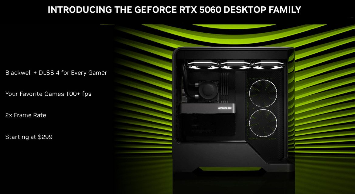 NVIDIA Unveils GeForce RTX 5060 Family, Bringing Blackwell Under $500