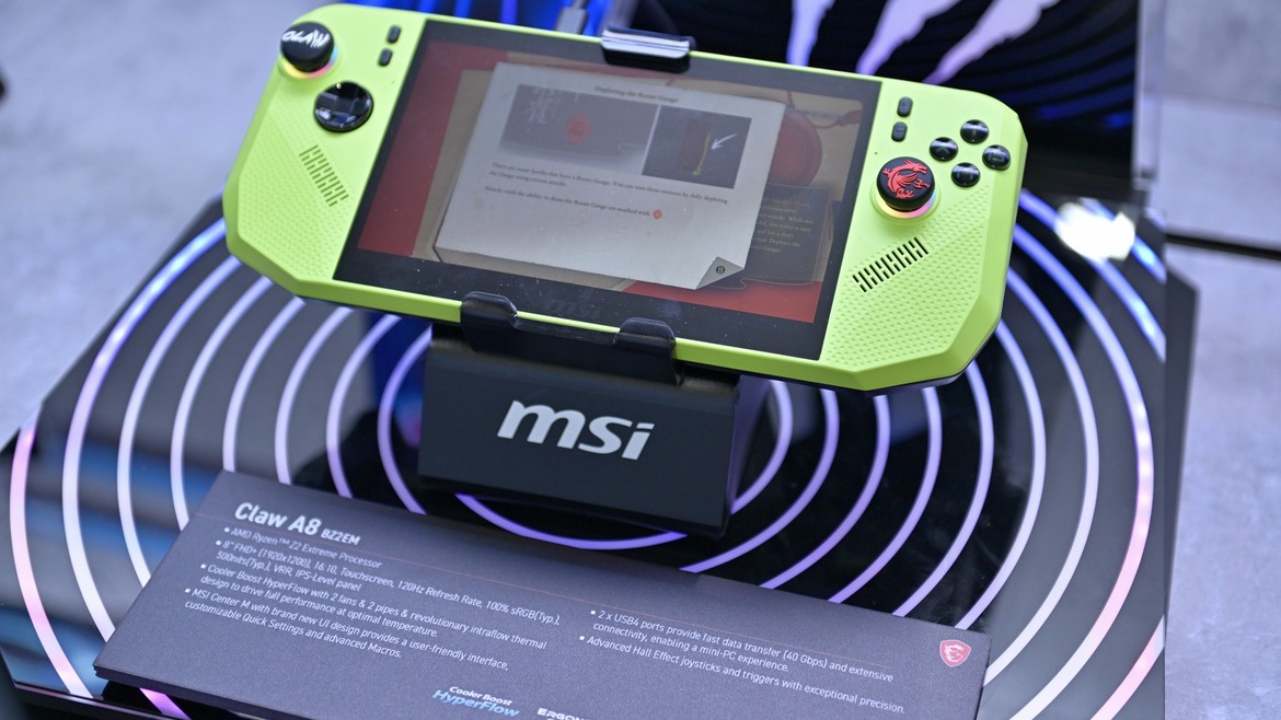 MSI Claw A8 Handheld Goes Ryzen For The First Time, Rocks 24GB Of RAM