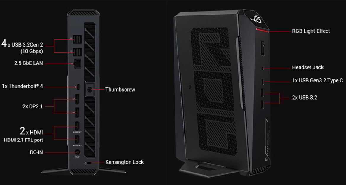 ASUS ROG's New Gaming NUC Packs Up To An RTX 5080 And 96GB Of RAM