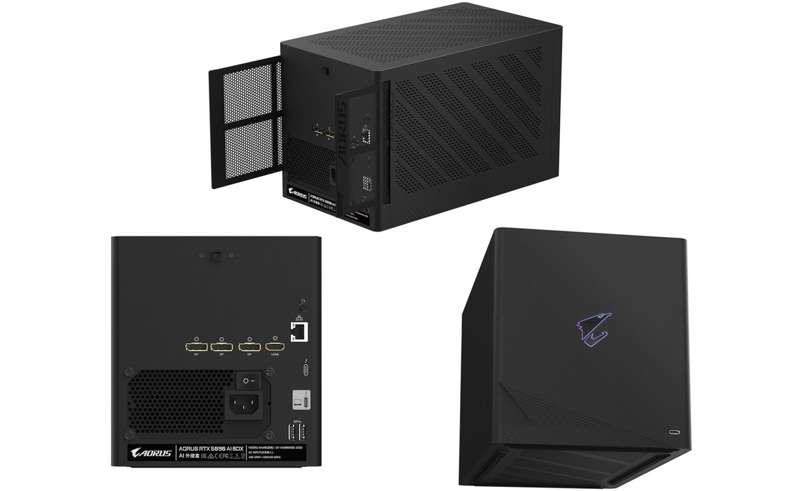 Gigabyte Aorus RTX 5090 AI Box Turbocharges Laptops With A Fast GPU And 3000 AI TOPS