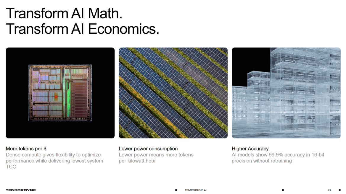 Tensordyne Claims 8x AI Efficiency Boost Over NVIDIA Using Logarithmic Math