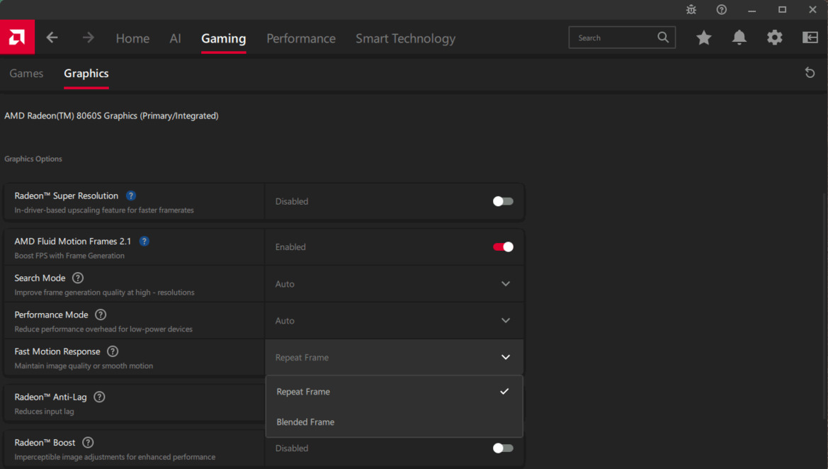 AMD Unveils Fast Motion Response To Enhance Frame Gen For PC Gamers