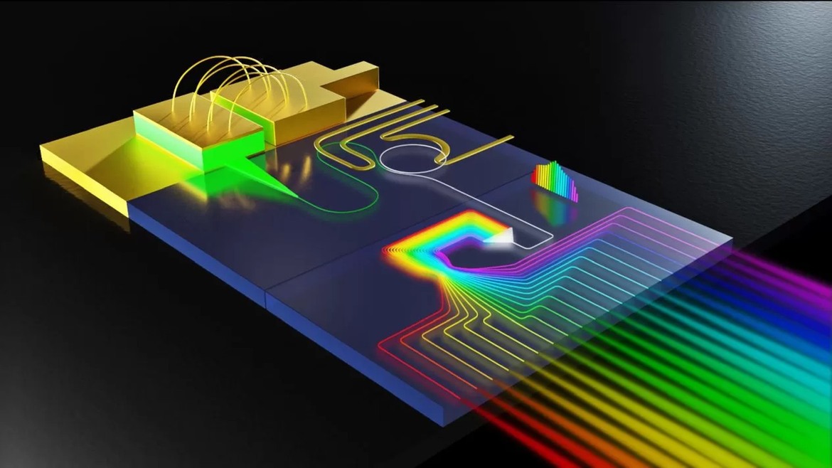 Accidental Rainbow-On-A-Chip Discovery Could Tame AI's Soaring Energy Demands