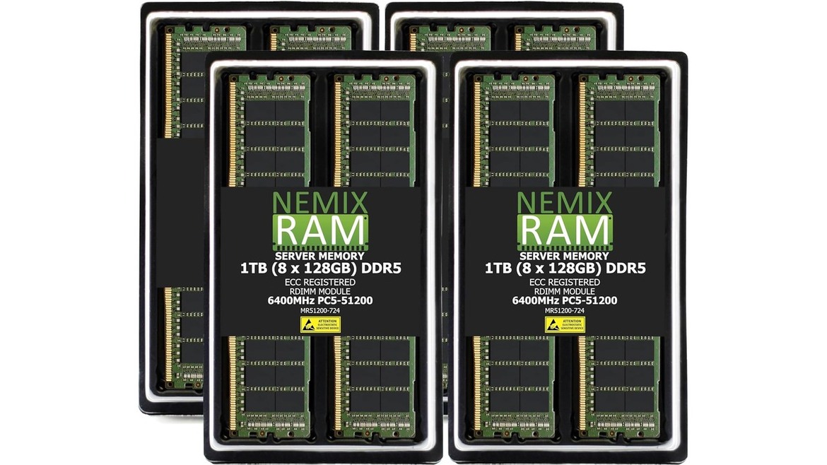 Needs Gobs Of RAM? This 4TB DDR5 Memory Kit Is Only $76,999