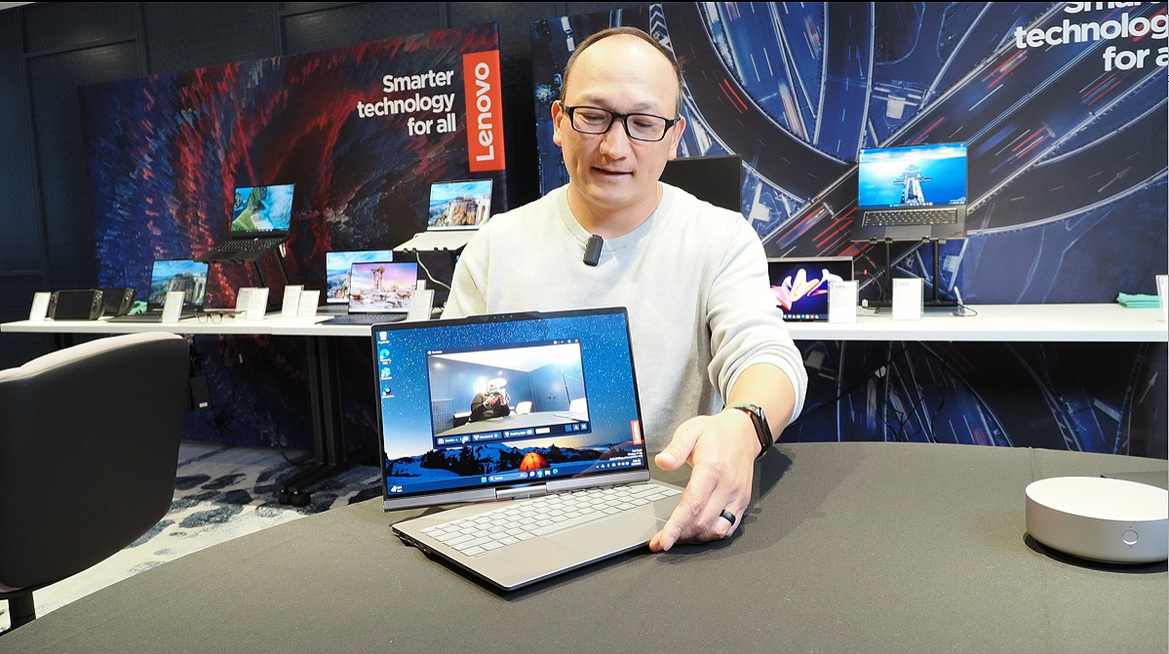 Lenovo ThinkBook Plus Gen 7 Auto Twist With Motorized Display Follows You Around