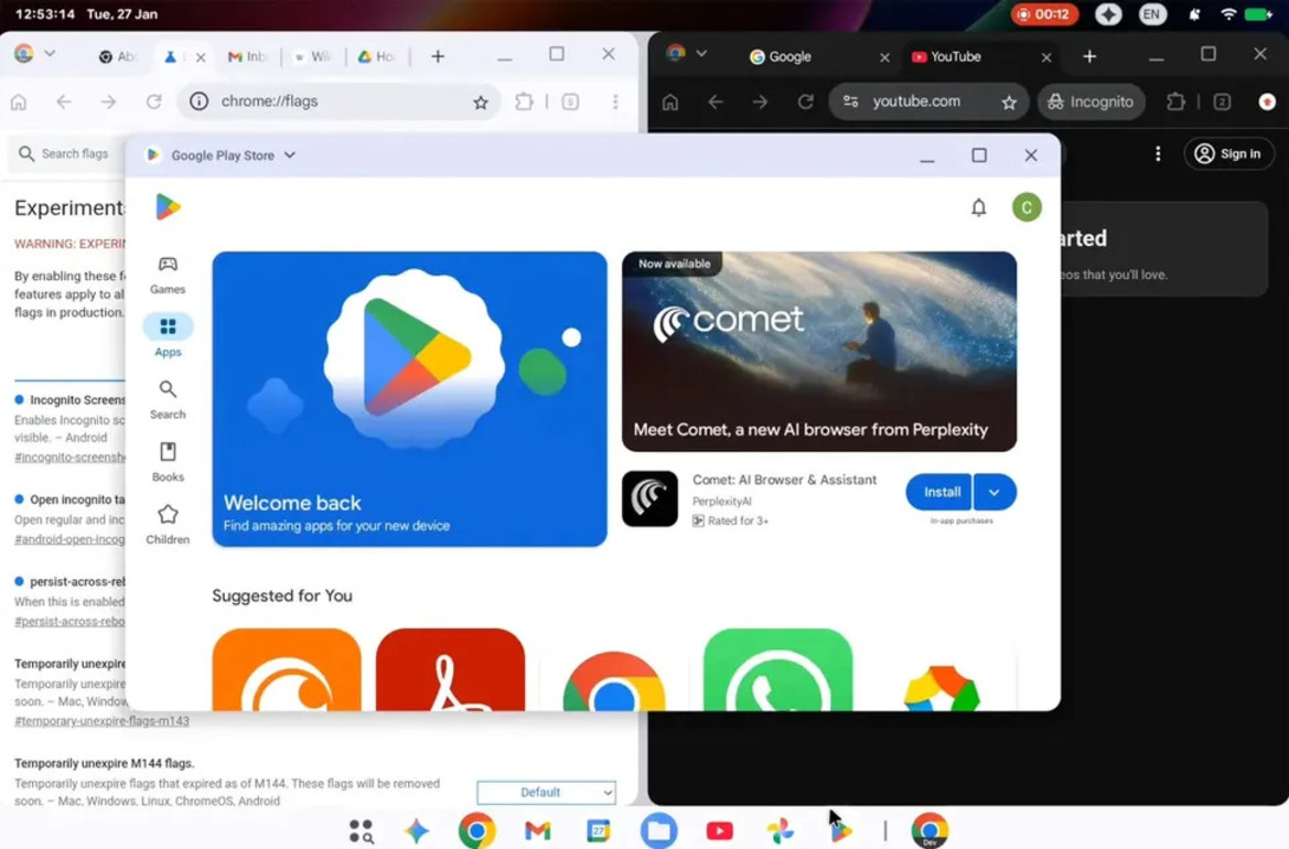 Google Accidentally Leaks Secret Android Desktop OS User Interface