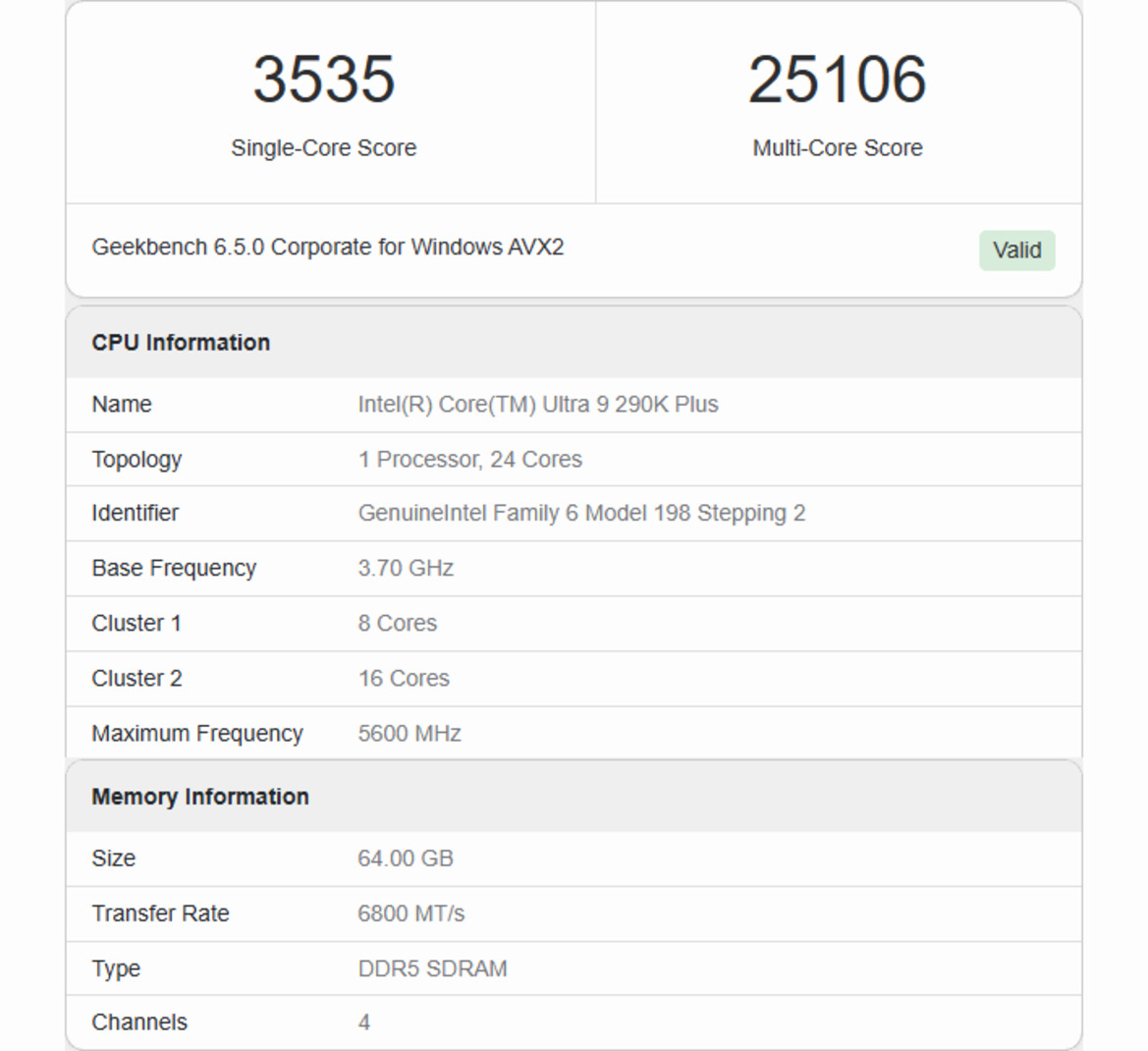 Intel Core Ultra 9 290K Plus Arrow Lake Refresh Impresses In Benchmark Leak