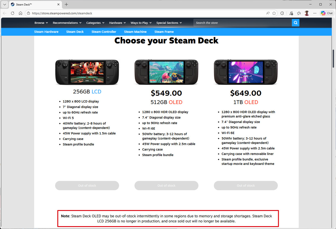 Valve Confirms Steam Deck OLED Is The Latest Memory Supply Crunch Victim