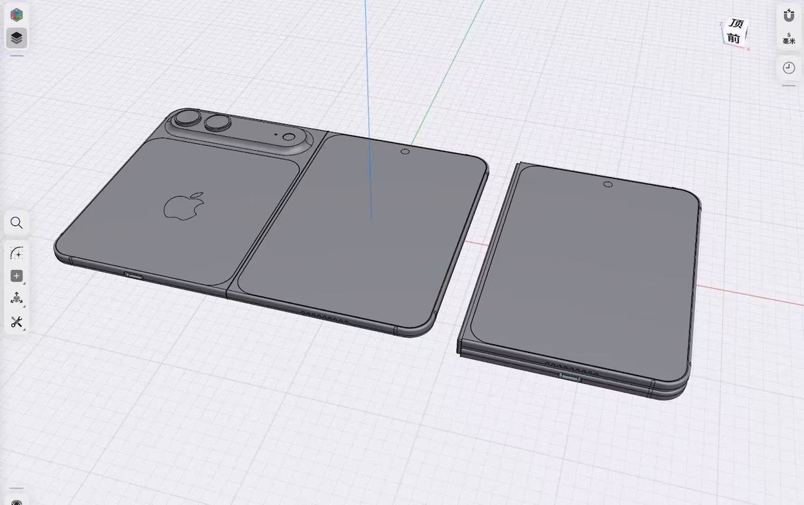 iPhone Fold Design Possibly Revealed In 3D CAD Renders