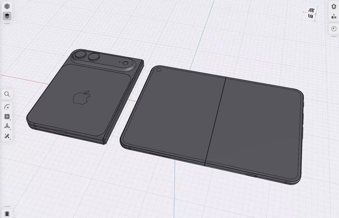 iPhone Fold Design Possibly Revealed In 3D CAD Renders