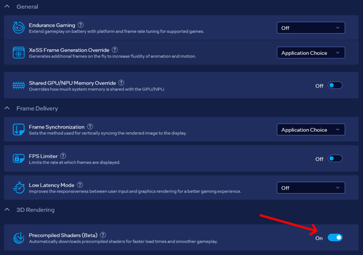 Intel Arc GPUs Get Precompiled Shaders For Up To 3x Faster Game Loads