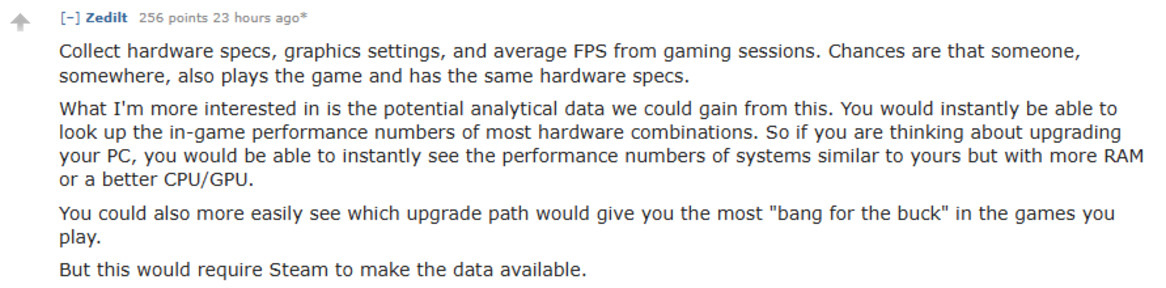 Steam May Get Crowd-Sourced FPS Prediction Based On Similar PC Hardware