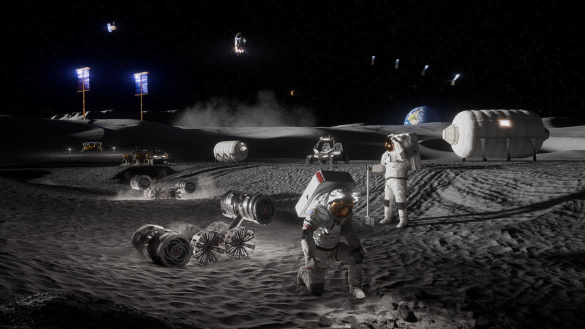 NASA Details Sprawling Moon Base Plans With Rovers And Drones