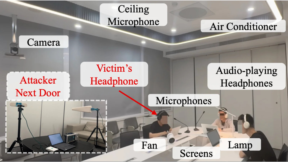 Even Concrete Walls Can't Stop This Headphone Eavesdropping Attack