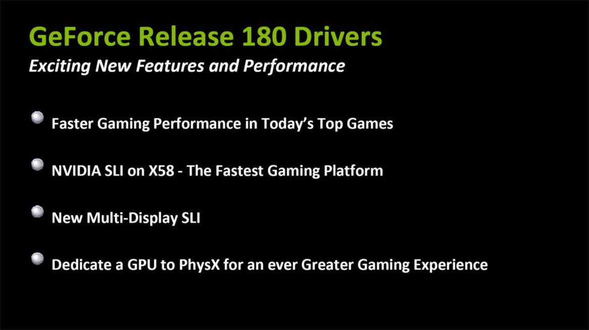 NVIDIA Releases GeForce 180 Series Drivers