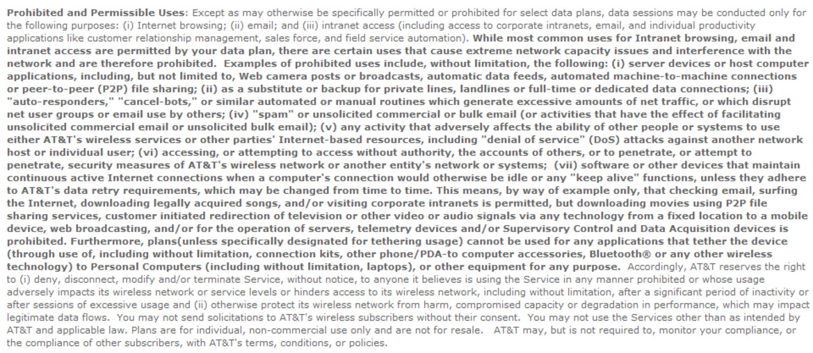 AT&T Changes TOS to Limit Mobile Video