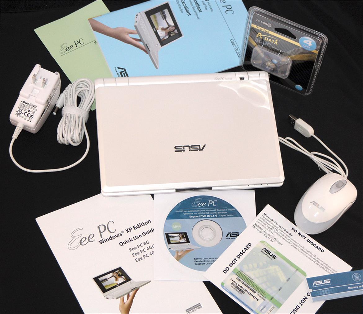 Asus Eee PC 4G-X, Windows XP Unboxing Preview