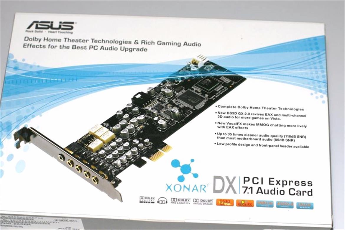 ASUS Xonar DX PCI Express 7.1 Audio Card
