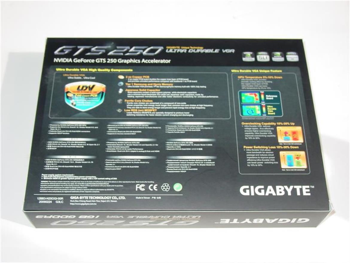 Gigabyte GV-N250OC-1GI GeForce GTS 250