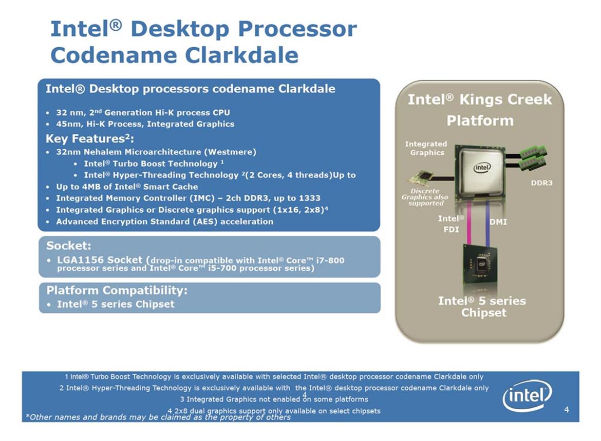 Intel 32nm Clarkdale & Arrandale CPU Preview