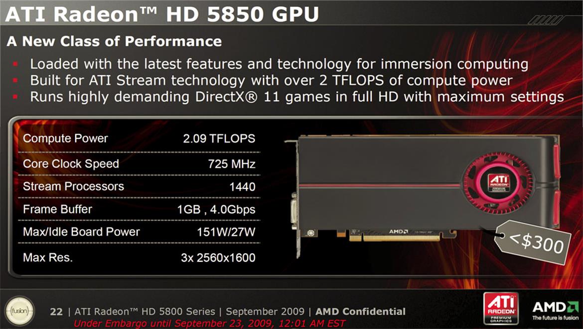 AMD ATI Radeon HD 5850 Performance Review