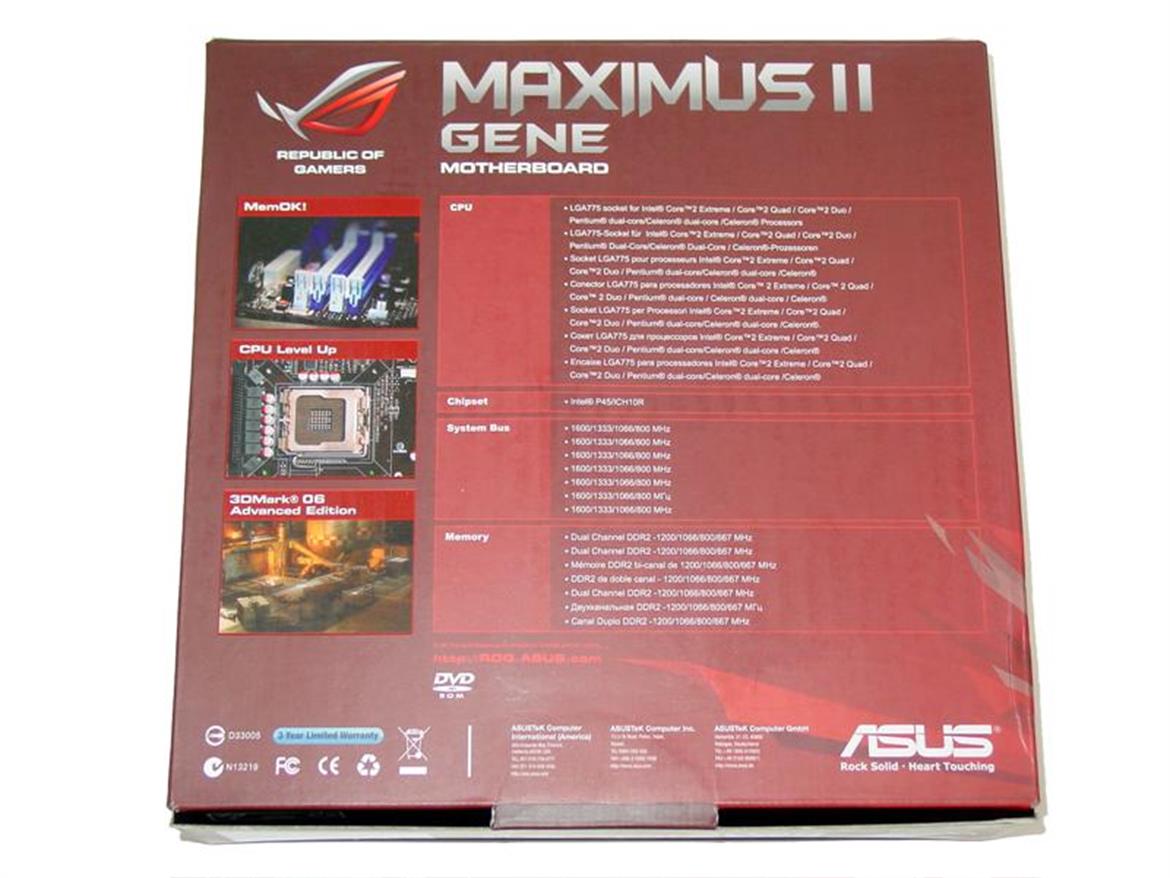 ASUS Maximus II Gene Motherboard