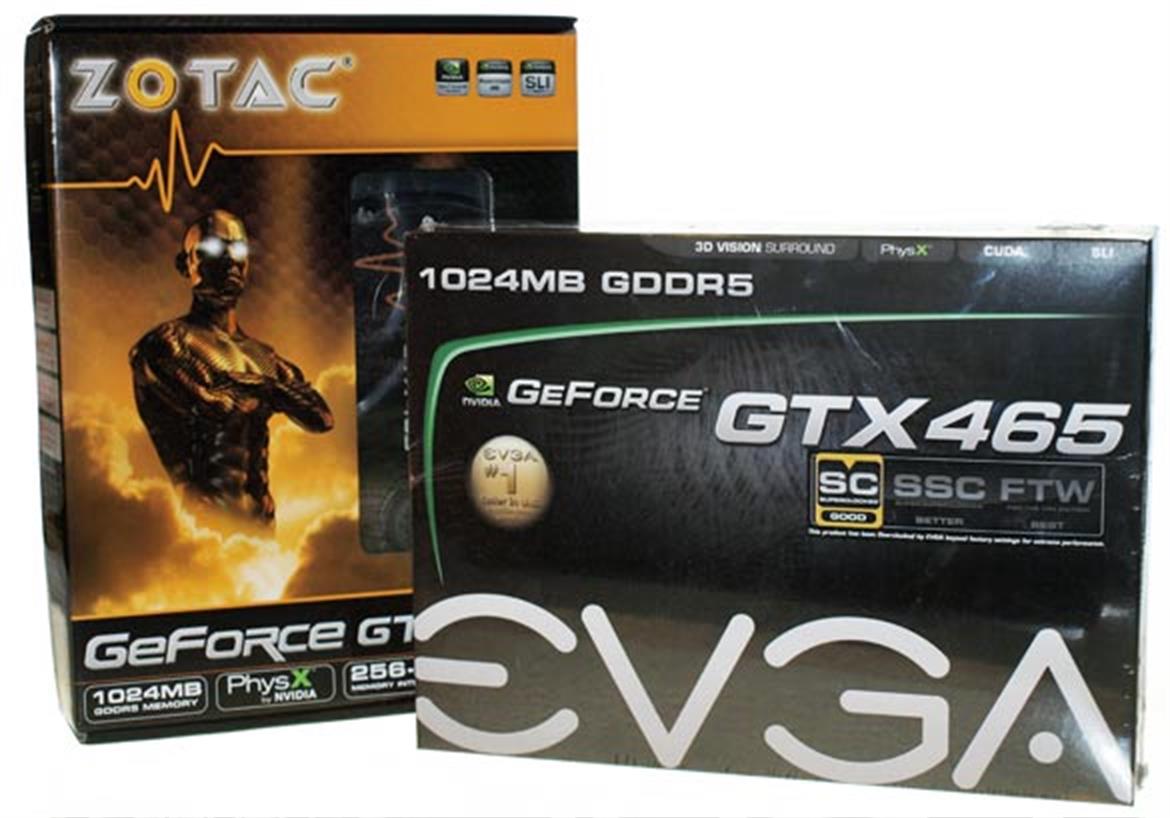 NVIDIA GeForce GTX 465 Debut: EVGA, ZOTAC