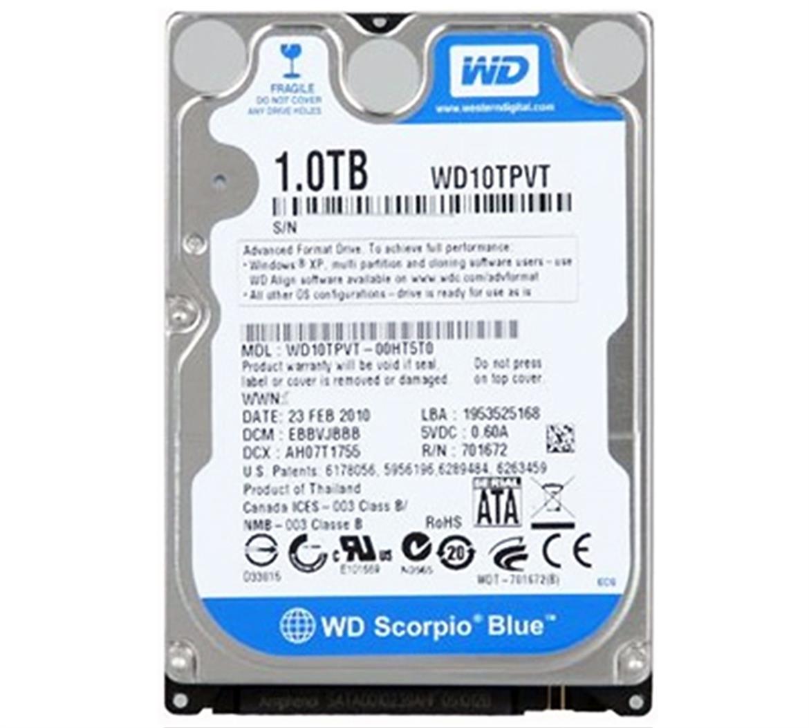 A Terabyte For Notebooks: WD Scorpio Blue 1TB Drive