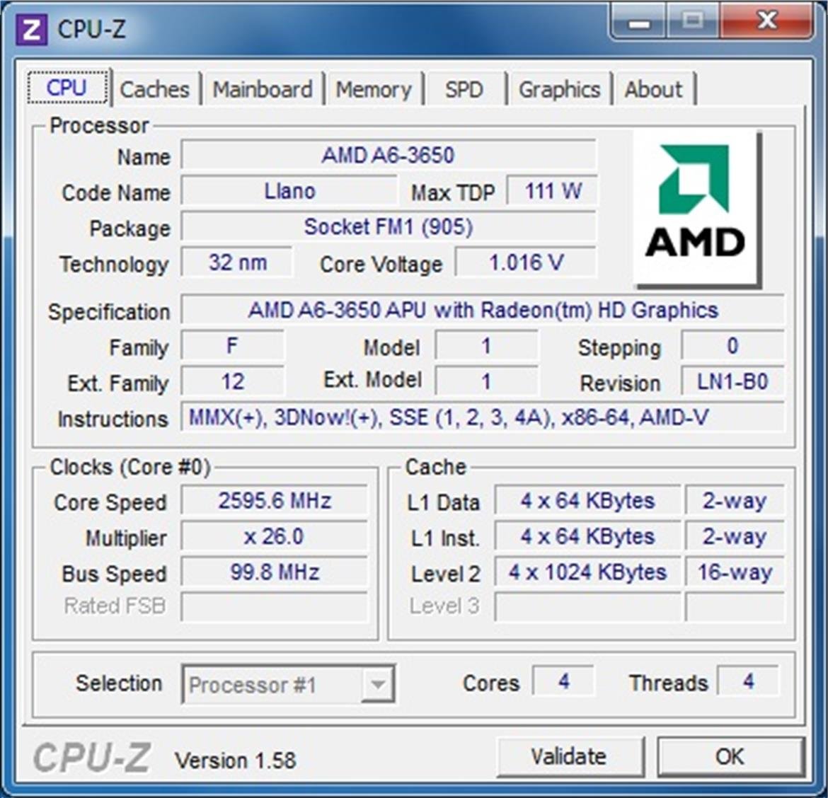 AMD A6-3650 Llano APU Performance Review
