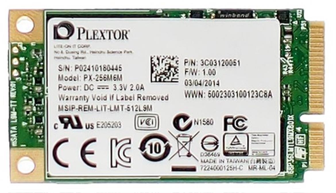 Plextor M6M 256GB mSATA SSD Review