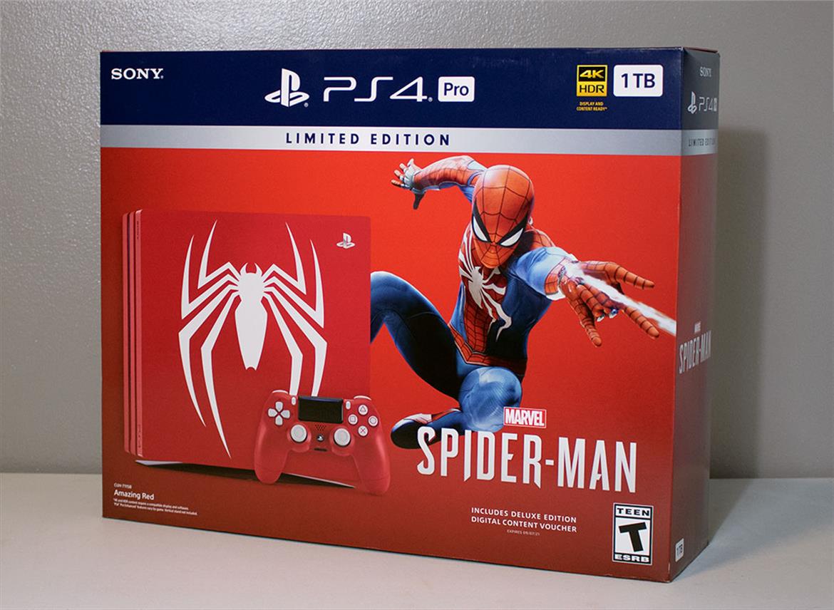 Sony PlayStation 4 Pro 1TB Marvel Spider-Man Limited Edition Console Unboxed