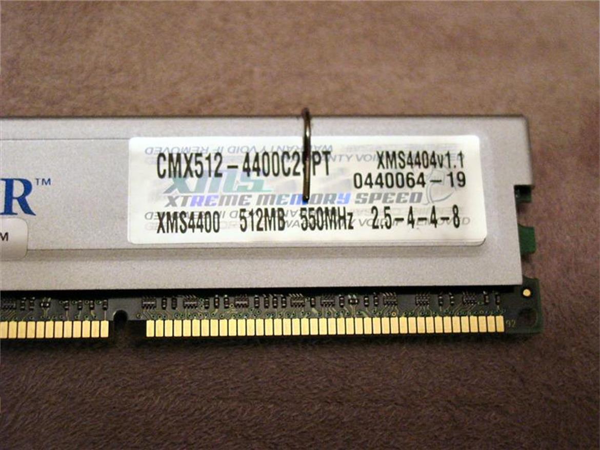 Corsair's TWINX 1024-3200XL v1.2 & TWINX 1024-4400C25PT Memory kits
