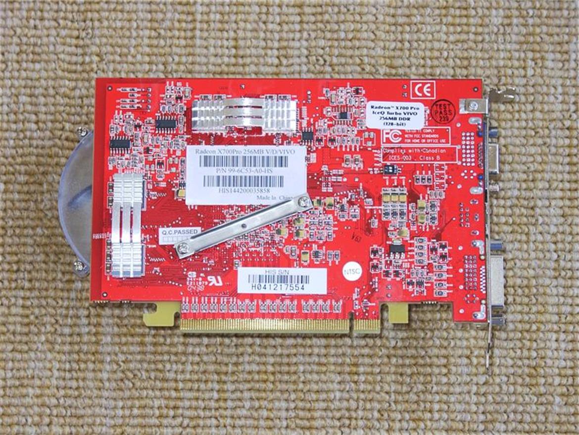 The HIS X700 Pro IceQ Turbo VIVO 256MB PCIe Video Card