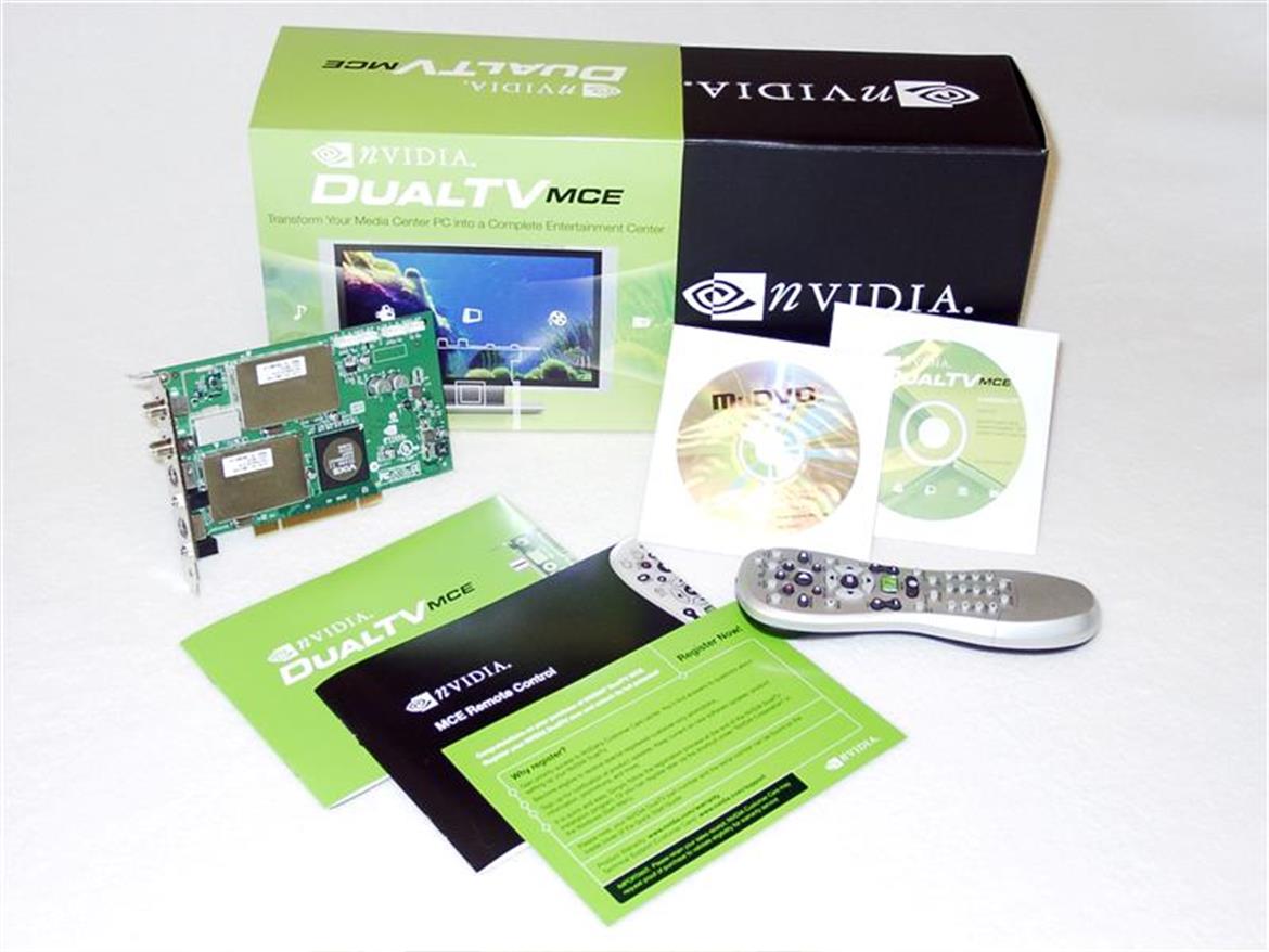 NVIDIA DualTV MCE with Remote Control - Dual TV Tuner Card
