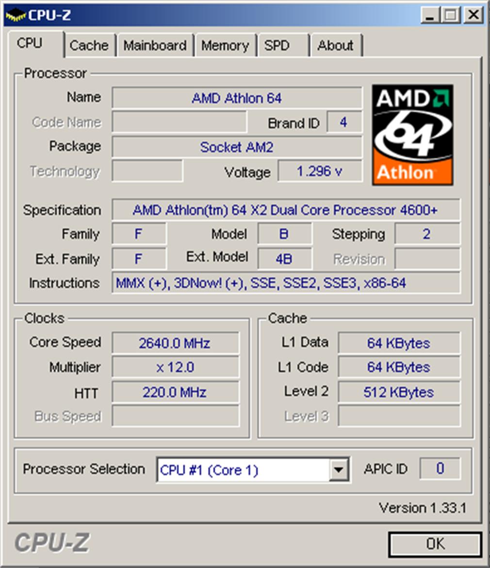 Athlon 64 X2 Energy Efficient Processors