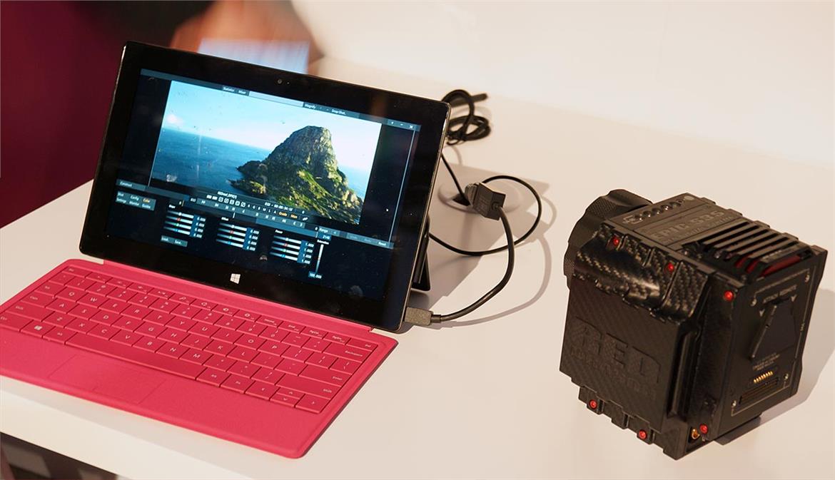 Microsoft Surface Pro 2 Plays 6K RAW Video Footage From RED Camera With Ease