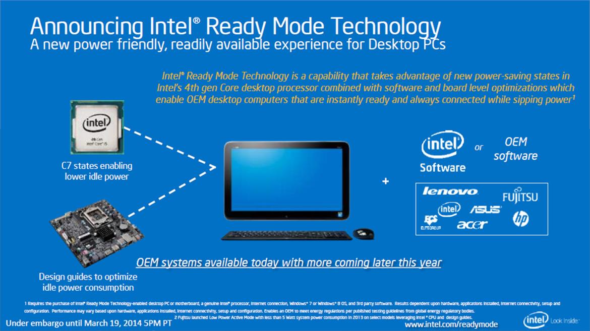 Intel Outs Haswell-E and Devil’s Canyon CPUs, Ready Mode Technology, and More at GDC