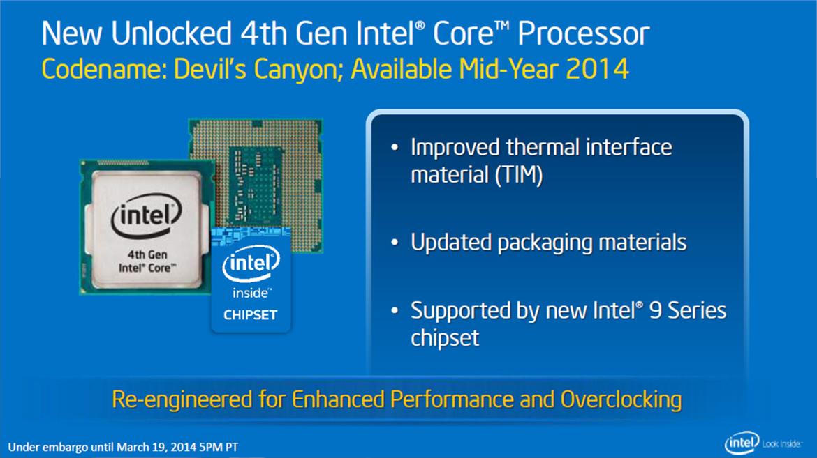 Intel Outs Haswell-E and Devil’s Canyon CPUs, Ready Mode Technology, and More at GDC