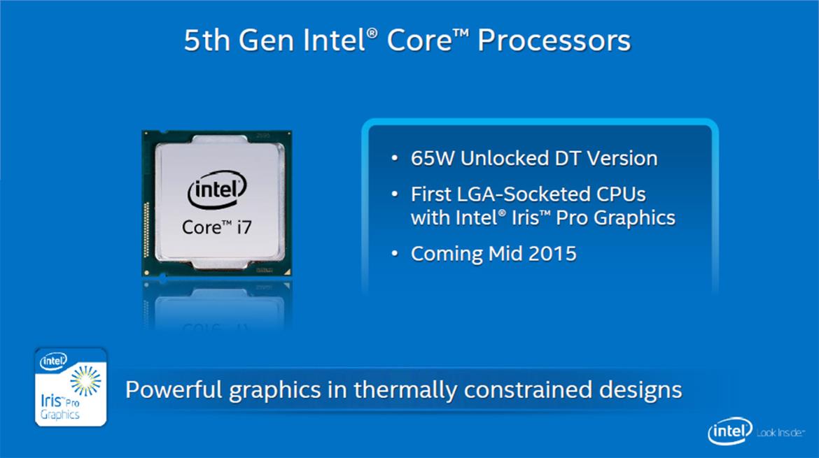 Intel Reveals Unlocked, Socketed Broadwell CPU and Core i7 NUC With Iris Graphics At GDC