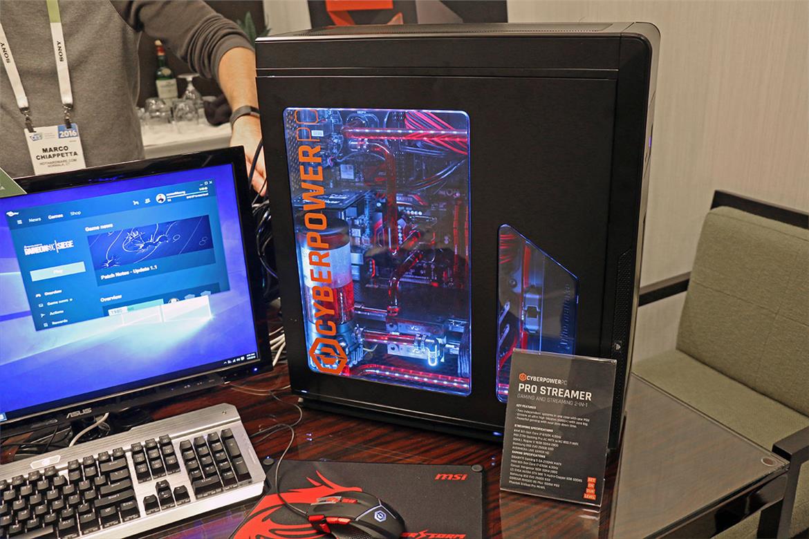 CyberPower Targets 'Broadcast Gamers' With Pro Streamer 2-in-1 Desktop, Unveils Two Syber Gaming Rigs