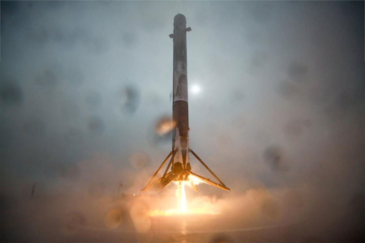 Watch SpaceX’s Falcon 9 Make Picturesque Landing Before Tipping Over And Exploding Into Flames 