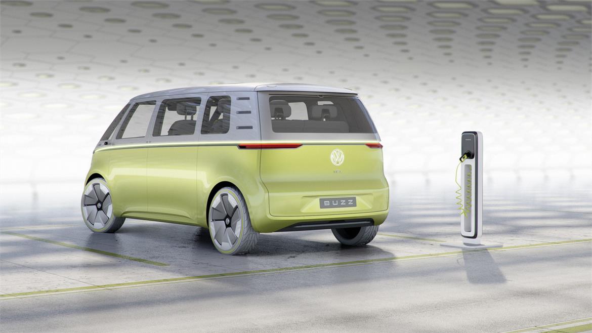 Volkswagen I.D. BUZZ Microbus EV Concept Evokes Flower Power Hippiness, Delivers 270-Mile Range