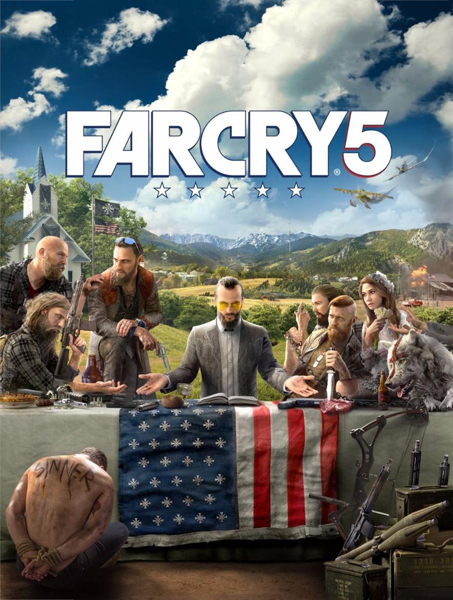 First Far Cry 5 Artwork Combines ‘Last Supper’ With Beards, Guns, Ammo And Evildoers