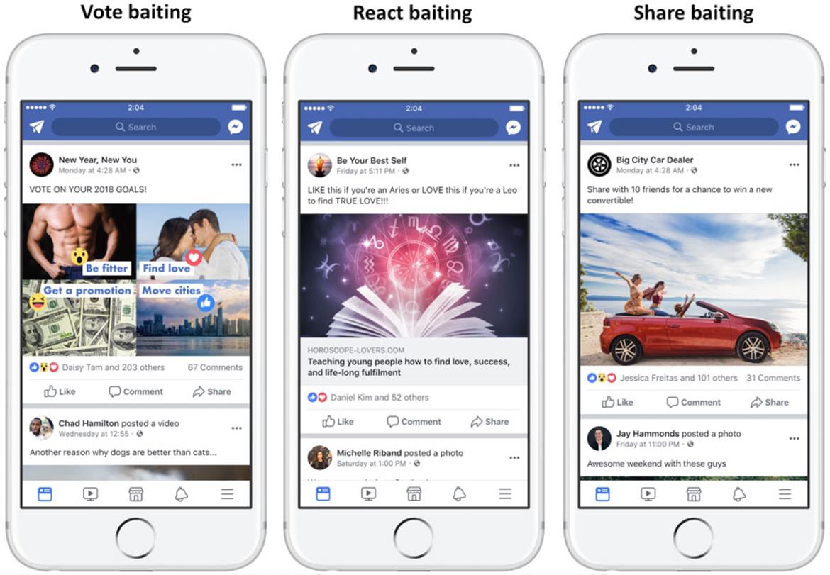 Facebook To Penalize Tacky Posts That Beg For Likes And Shares, Cleaning-Up News Feeds