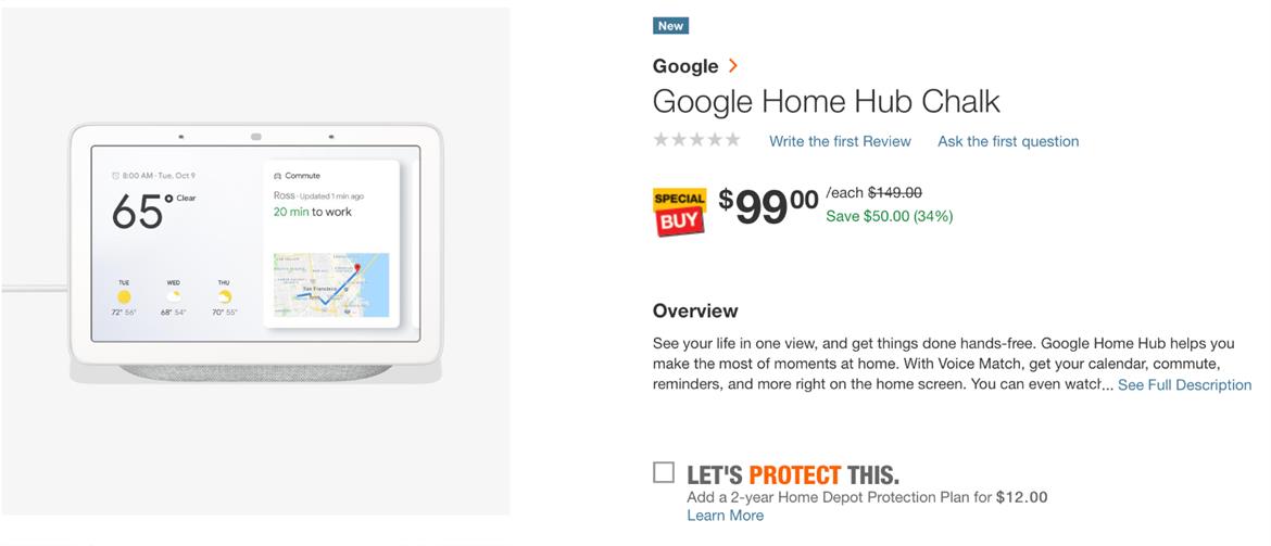 Get The New Google Home Hub For Just $99 With This Hot Deal