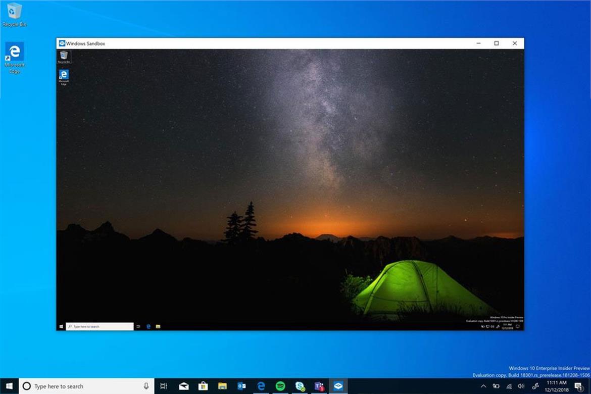 Microsoft Unveils Windows Sandbox For Safely Running Untrusted Apps In Quarantined Space