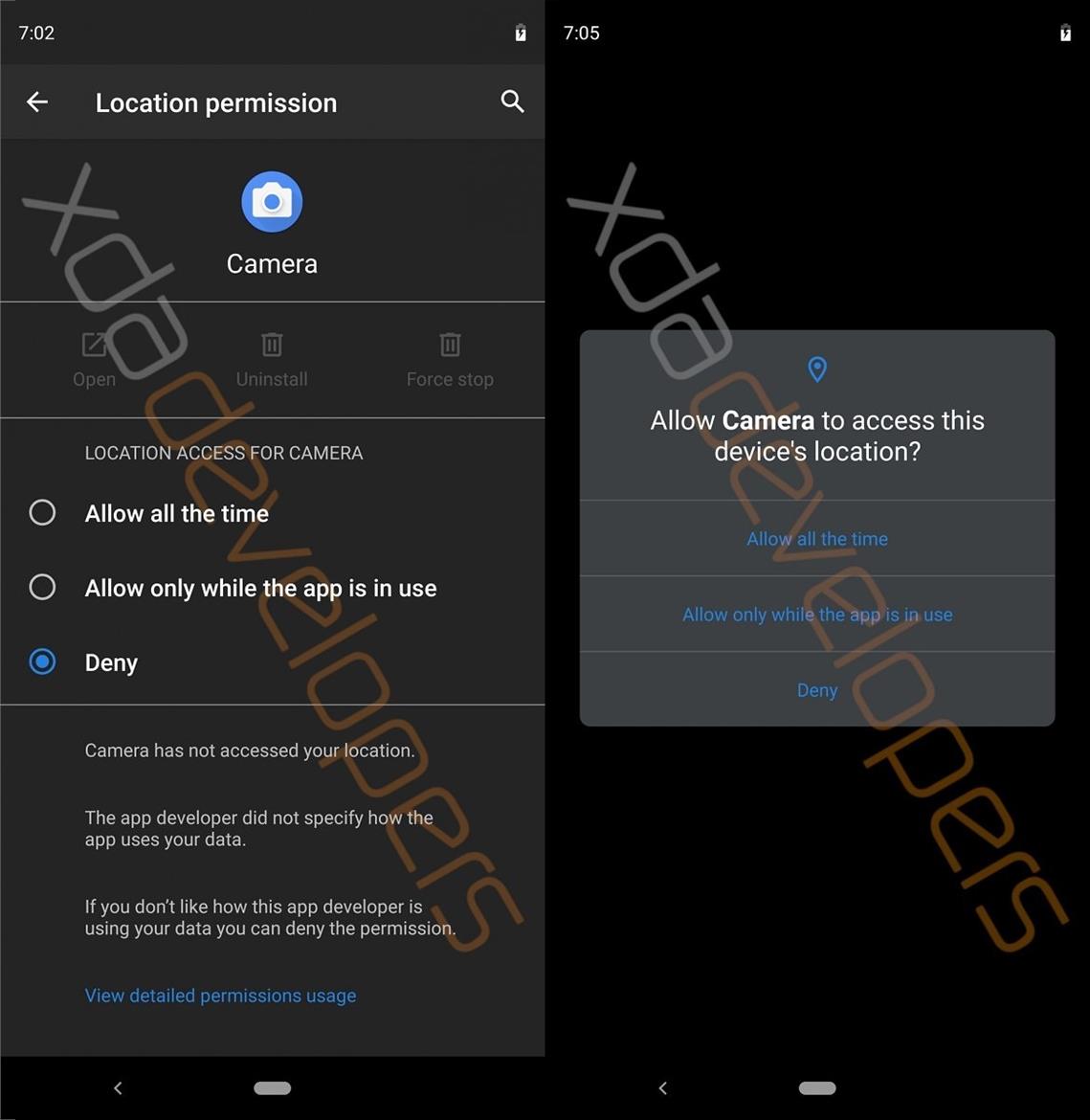 Google Android Q Leaks With System-Wide Dark Mode And Revamped Location Permissions