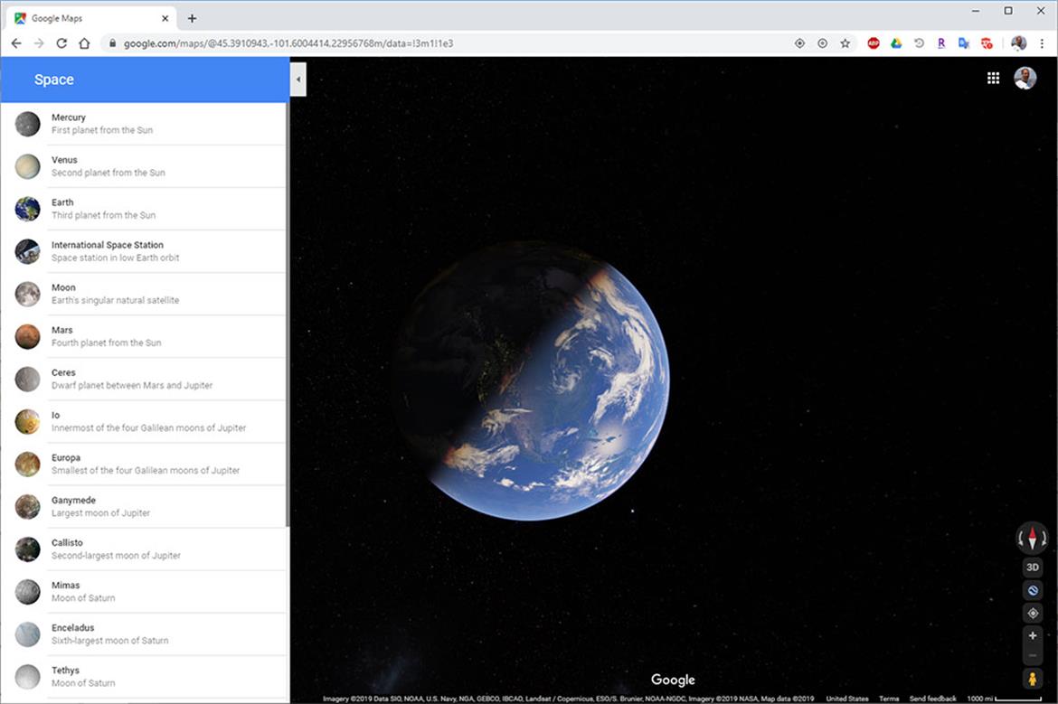 Check Out Google Maps' New Star Wars-Style Hyperdrive Planetary Travel Animation